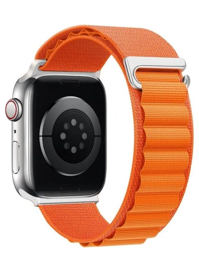 Compare Nylon Band  Compatible with Apple Watch Ultra 2Ultra Band 49mm 45mm 44mm 42mm for Men Women, Adjustable with Metal CHook Strap at KSA Price