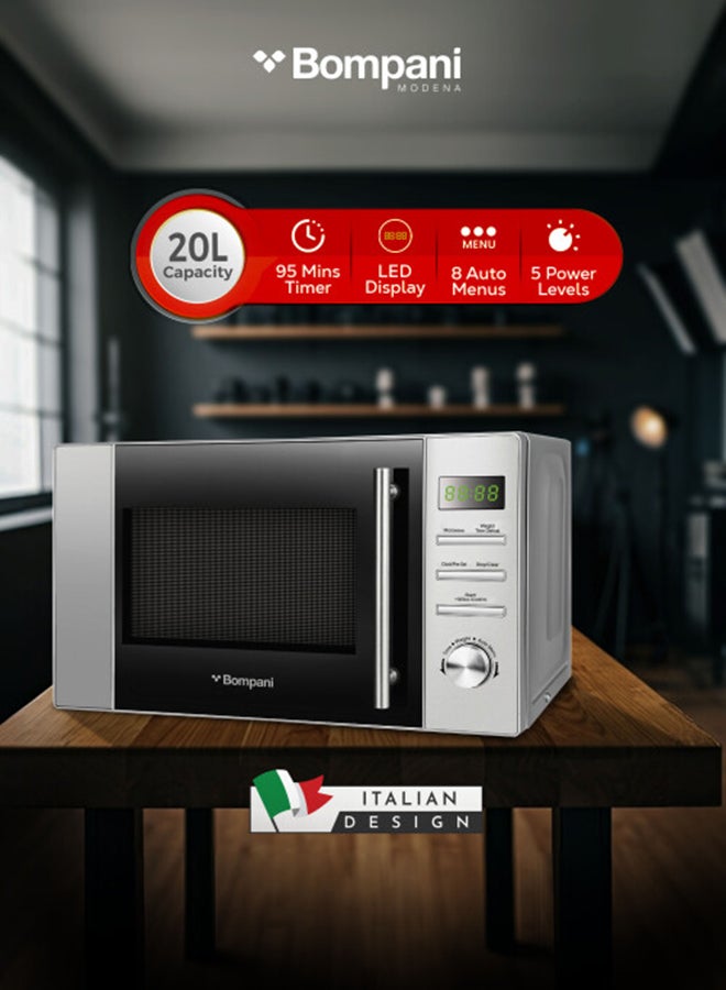 20L Digital Microwave Oven with LED Display…
