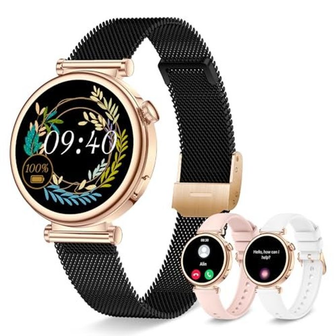 Compare Smart Watch For Women With Bluetooth Call, 1.27 Fitness Watch Step Counter Heart Rate Sleep Monitor 100+ Sports Modes Fitness Tracker, Diy Dial Stylish Ladies Watch, Smartwatch Android Ios 41Mm at KSA Price