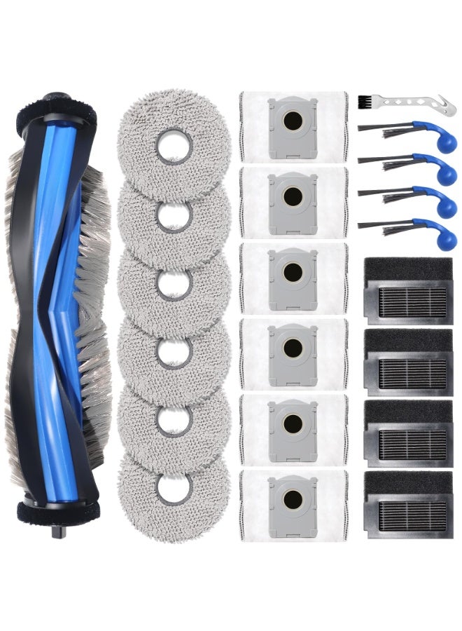 Compare Replacement Part Accessory for Ecovacs Deebot T30C Omni, T30C Omni Gen2 Vacuum Cleaner Robot, 1 Main Brush, 6 Wipes, 6 Dust Bags, 4 Filters, 4 Side Brushes at KSA Price