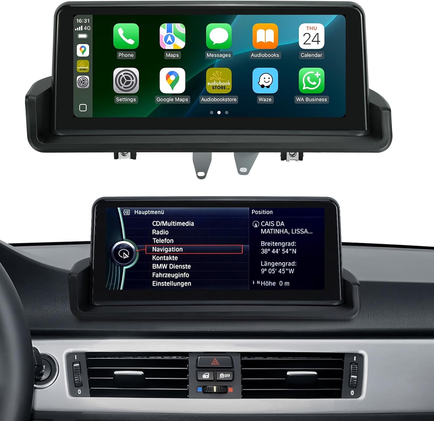 Compare 10.25 IPS Touch Screen Car Radio for BMW 3 Series E90E91E92E93 20082012 with Wireless CarPlay and Android Auto at KSA Price