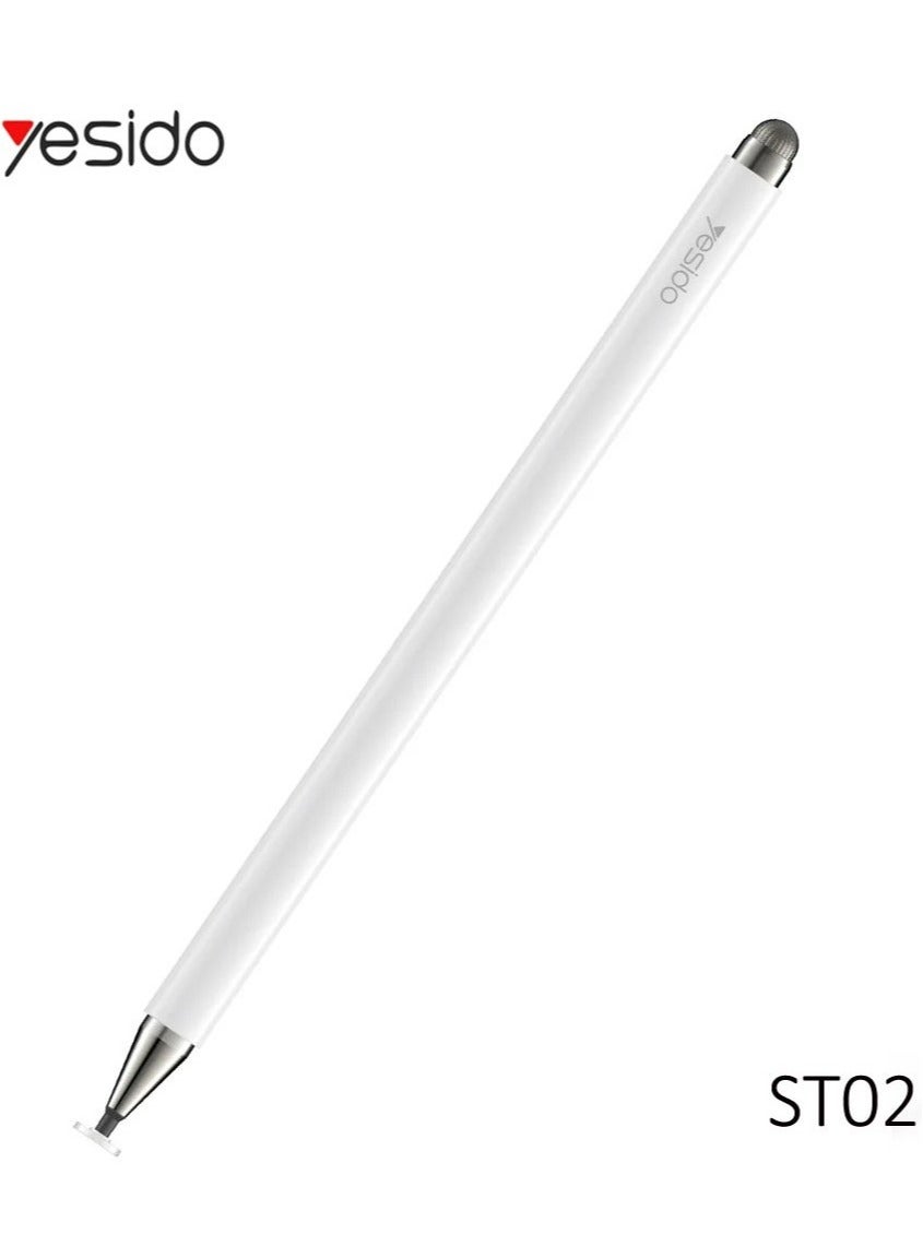 Compare 2in1 Capacitive Active Stylus Pen for Tablets and Smartphones – Precision Dual Tip Design for Writing and Drawing, High Sensitivity, Universal Compatibility with All Touchscreen Devices at KSA Price