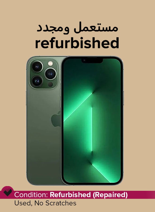 Compare Refurbished  iPhone 13 Pro Max 128GB Alpine Green 5G With Facetime at KSA Price