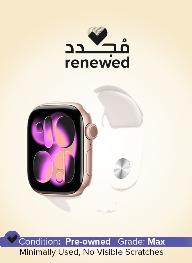 Compare Renewed  Watch Series 11 GPS 42mm Middle East Version Rose Gold Aluminium Case With Rose Gold at KSA Price