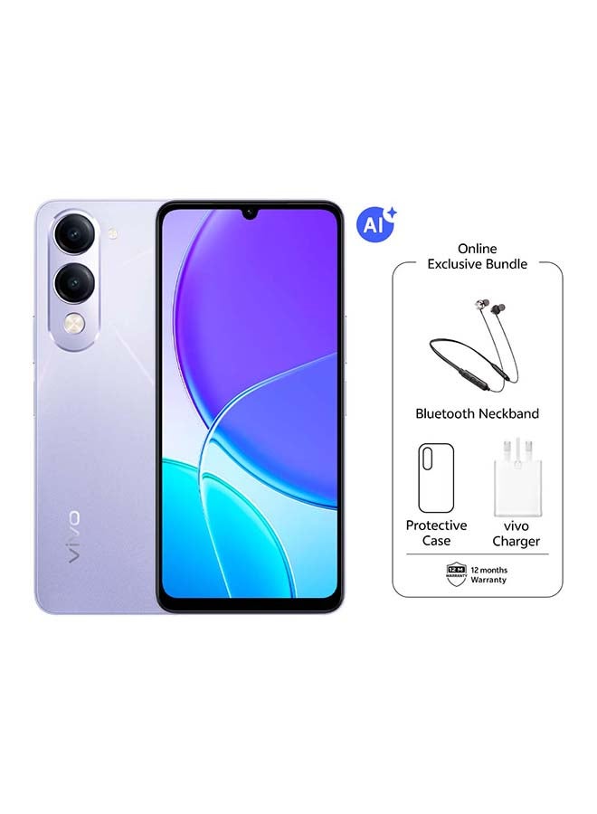 Compare Y19s AI 5G Crystal Violet 4+4GB RAM 128GB 6000mAh| 50MP Camera With Exclusive Gifts 44 W Charger With Neck Band  Middle East Version at KSA Price