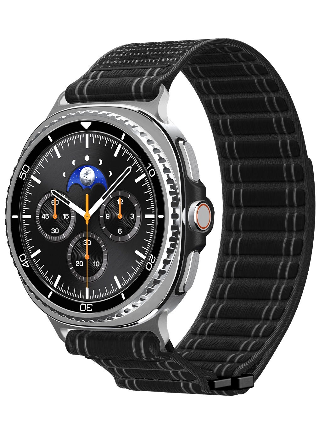 Compare WBF0 Band for Galaxy Watch 8 series Compatible with Samsung Galaxy Watch 8 Classic 46mm, Galaxy Watch8 4440mm 2025 Lightweight Fabric Strap  Black at KSA Price