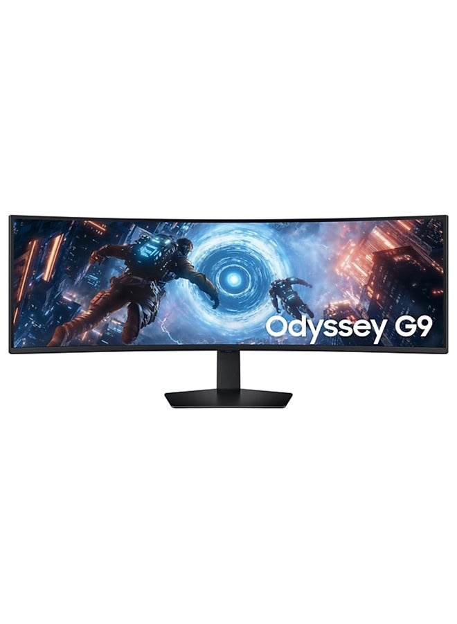 Compare 49 inch Odyssey G9 Dual QHD 144Hz 1ms Curved 1000R 32:9 Gaming Monitor, VESA DisplayHDR 600, AMD FreeSync premium Pro, Dual Connect, Auto Source Switch+, height Adjustable, Swivel, G91F LS49FG910EMXUE black at KSA Price