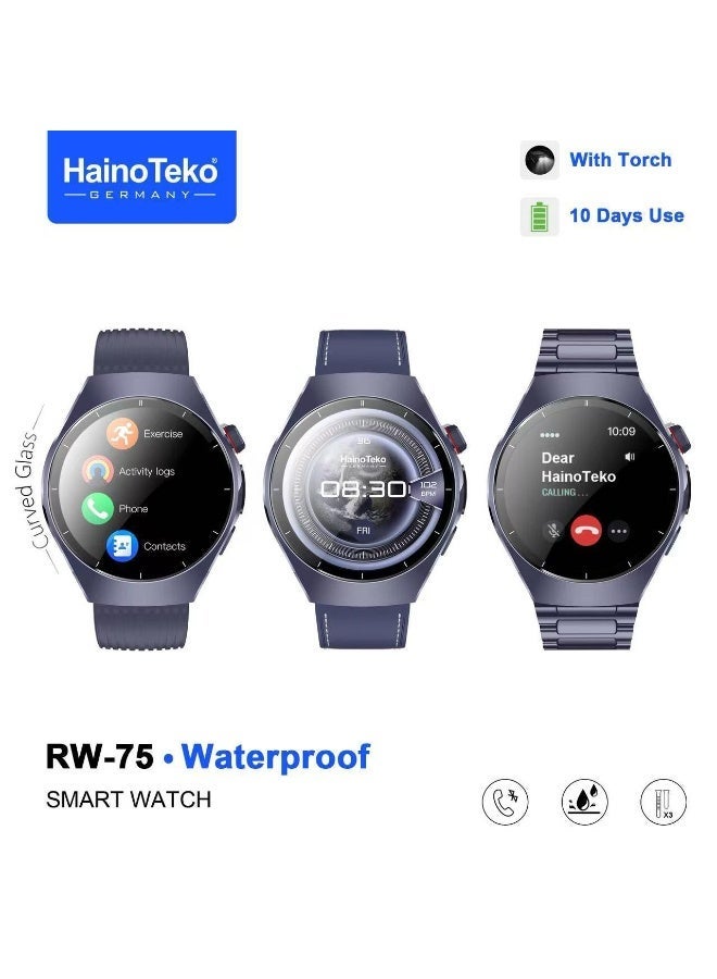 Haino Teko RW-75 Waterproof Smart Watch With Curved…