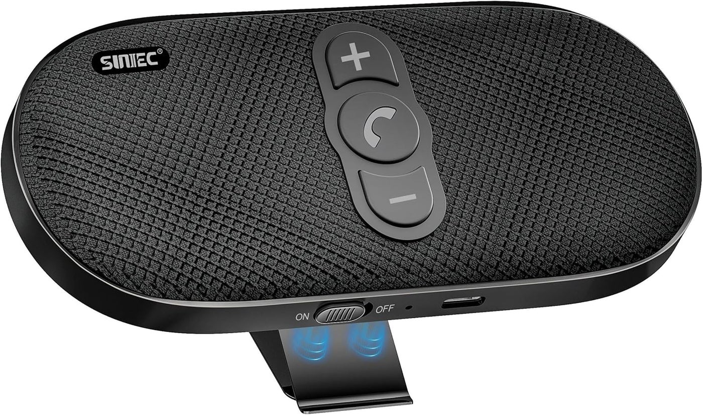 Compare SUNITEC Bluetooth Car Speaker Phone  HandsFree Calling Kit with 6W Speaker and Dual Mics at KSA Price