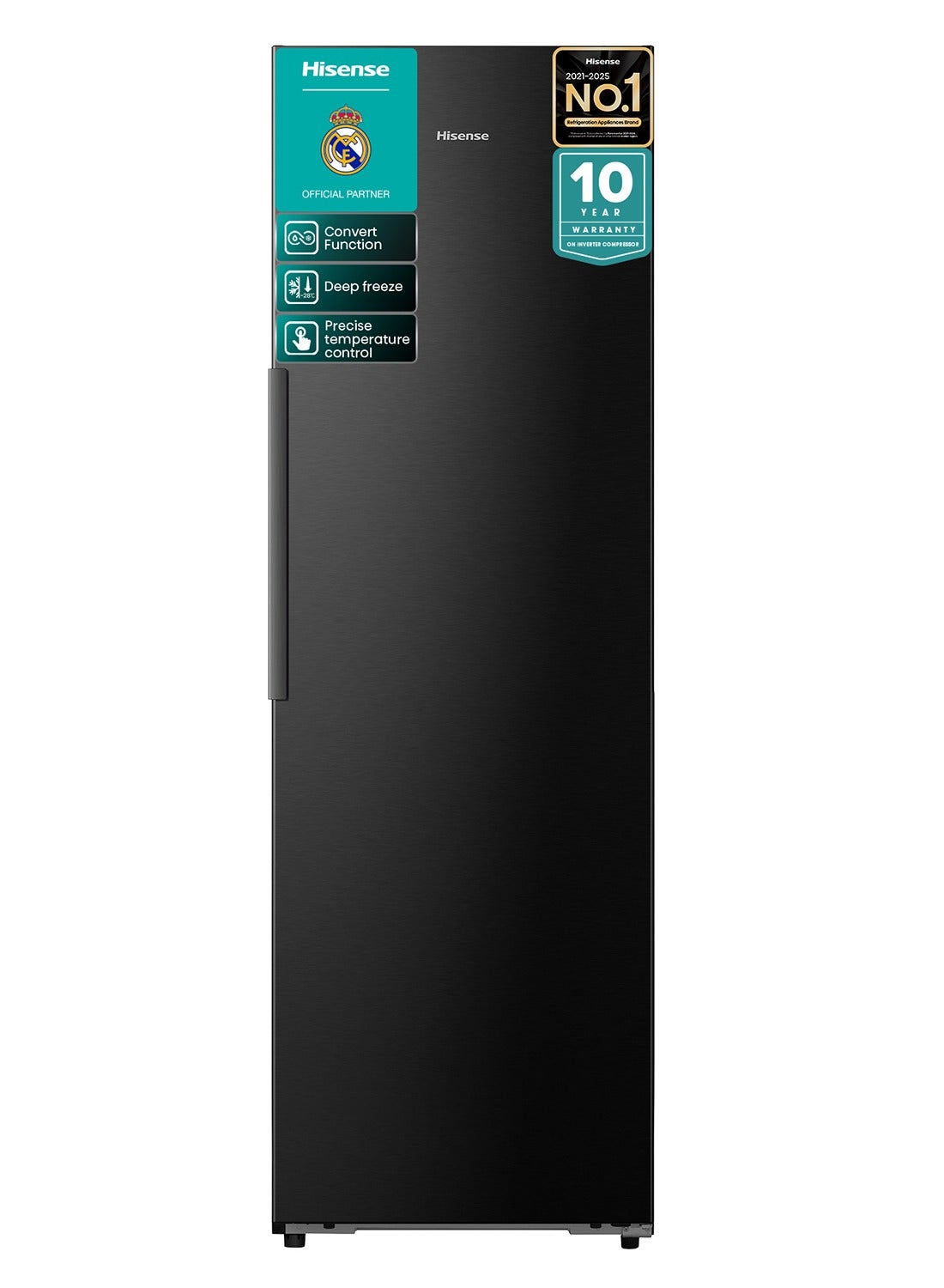 Compare Hisense FT5K400SBFE Gross Capacity 400L Net Capacity 310L , Durabale Inverter, Frost Free, Metal Cooling FridgeFreezer 400 L FT5K400SBFE black at KSA Price