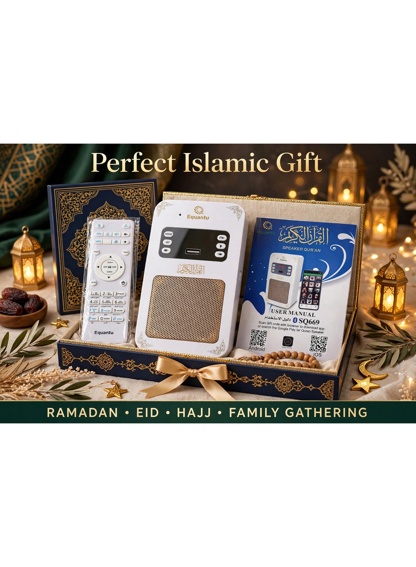 Equantu Speaker Quran SQ669 Portable Wireless Holy…
