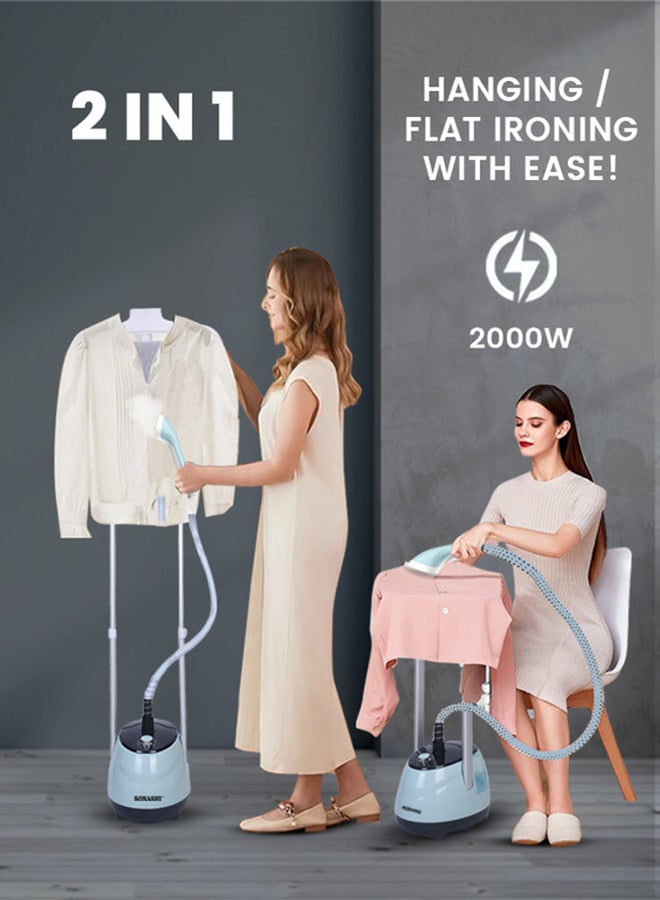 1.8L Garment Steamer | 1800W | Multi-Fabric Steam…