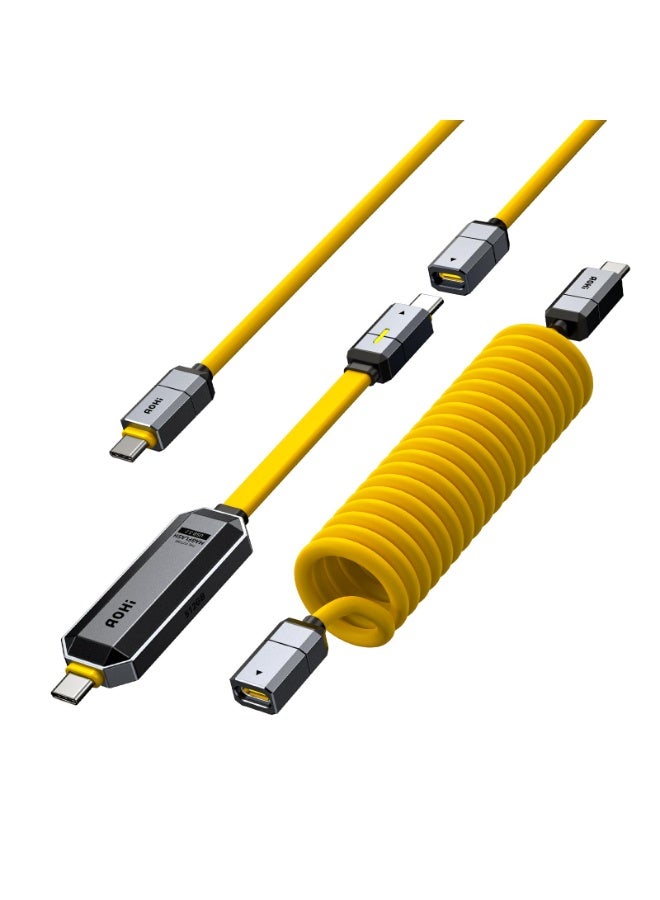 AOHi MagFlash 2-in-1 USB-C Cable Set – 240W PD3.1…
