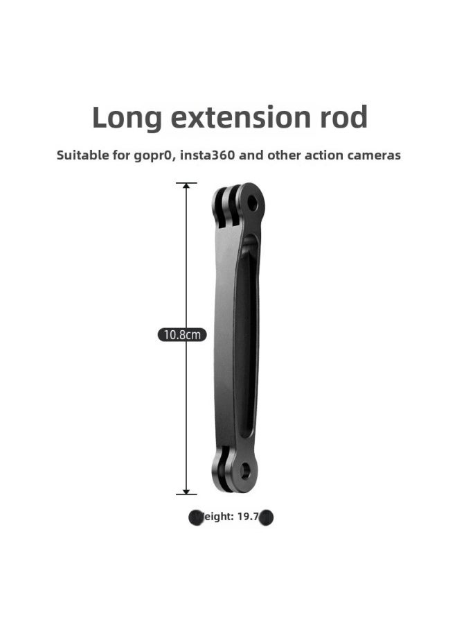 Compare Sports Camera Riding Helmet Extension Arm Extension Rod Bracket For GoPro1211insta360One X3Color:Black 10.8cm at KSA Price