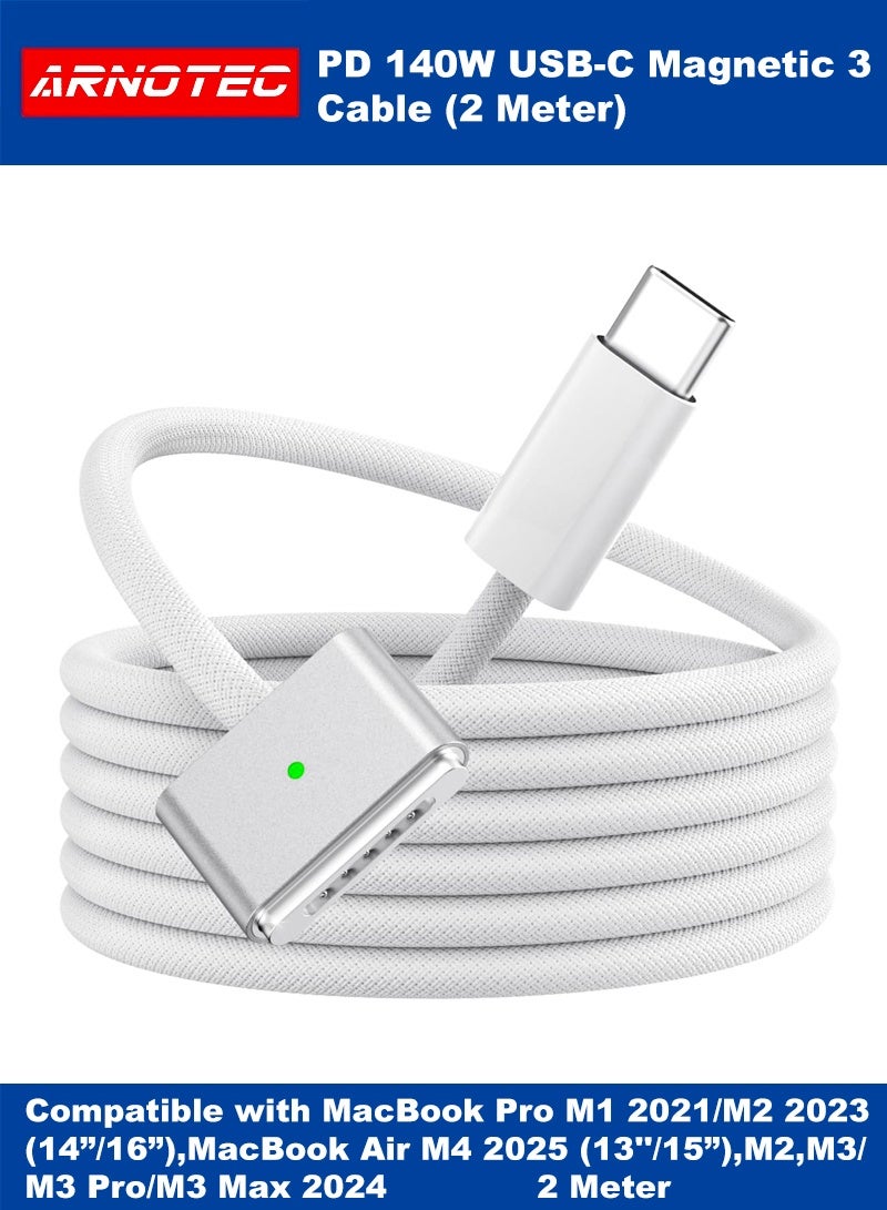 USB C to Magnetic 3 Cable 140W PD Fast…