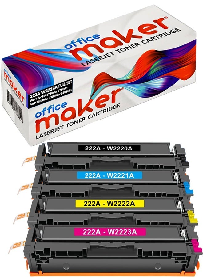 222A Full Combo Set This Compatible toner cartridge…