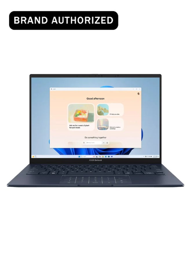 Compare Zenbook 14 Laptop, Intel Core Ultra 7 255H Processor, 16GB RAM, 1TB SSD, Intel Arc Graphics, 14 3K OLED 120Hz Touch Display, Windows 11 Home, Backlit English & Arabic Keyboard, Ponder Blue, 1 Year Warranty | UX3405CASU867W Ponder Blue at KSA Price