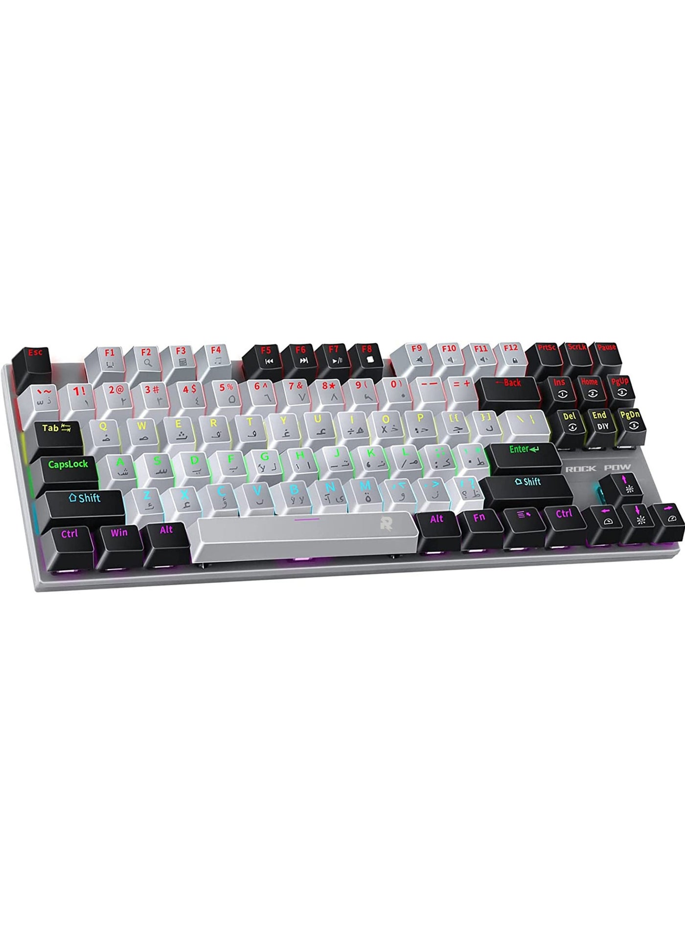 English Arabic Mechanical Gaming Keyboard with RGB…