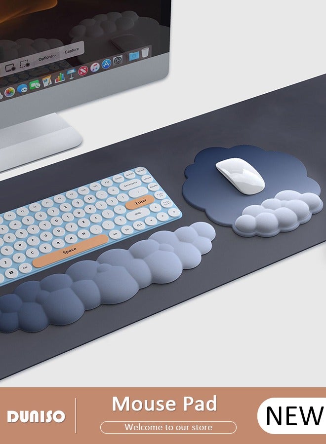 Cloud Mouse Pad with Wrist Rest and Keyboard…