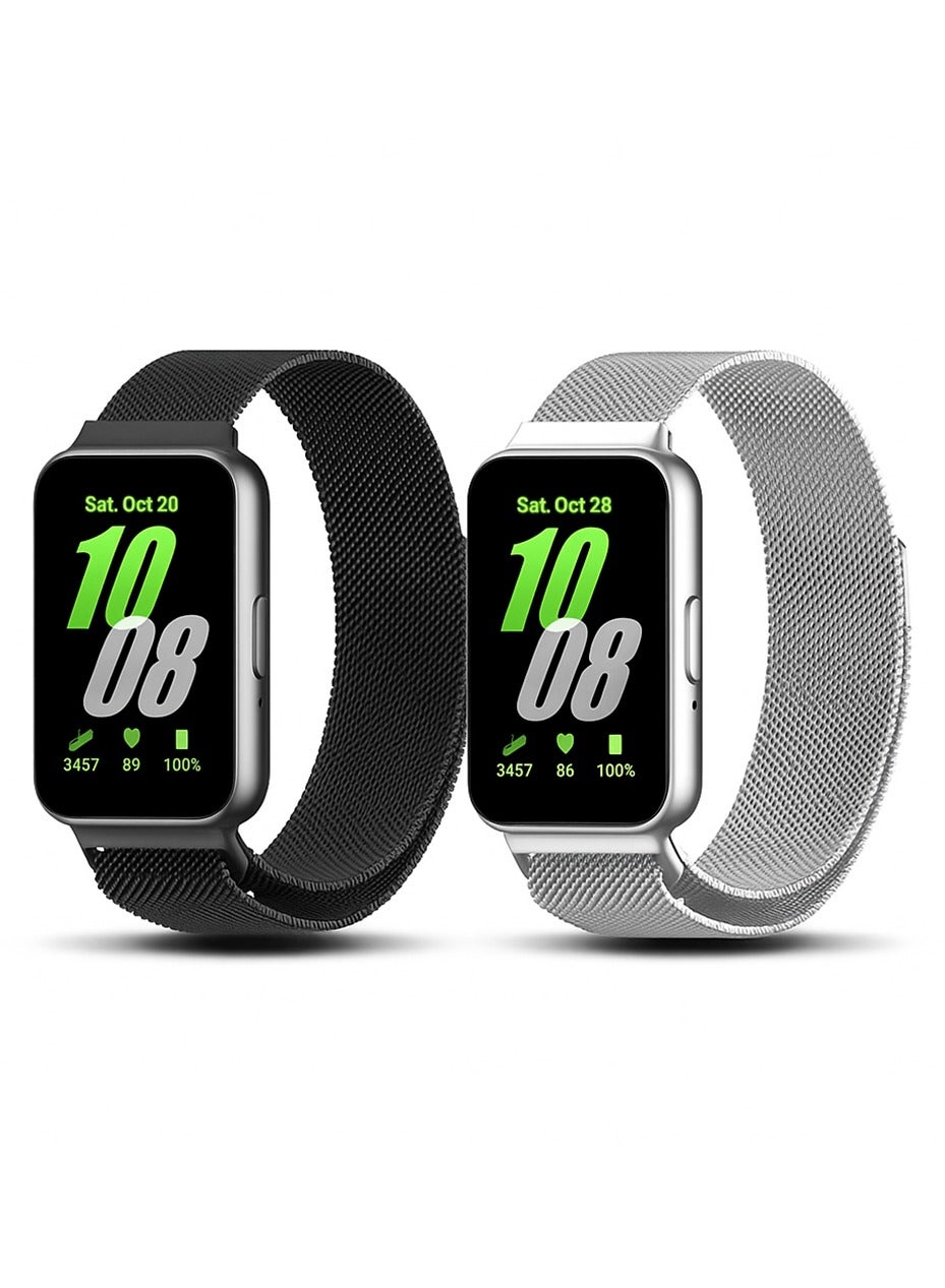 (Pack of 2) Milanese Loop Band Compatible with…