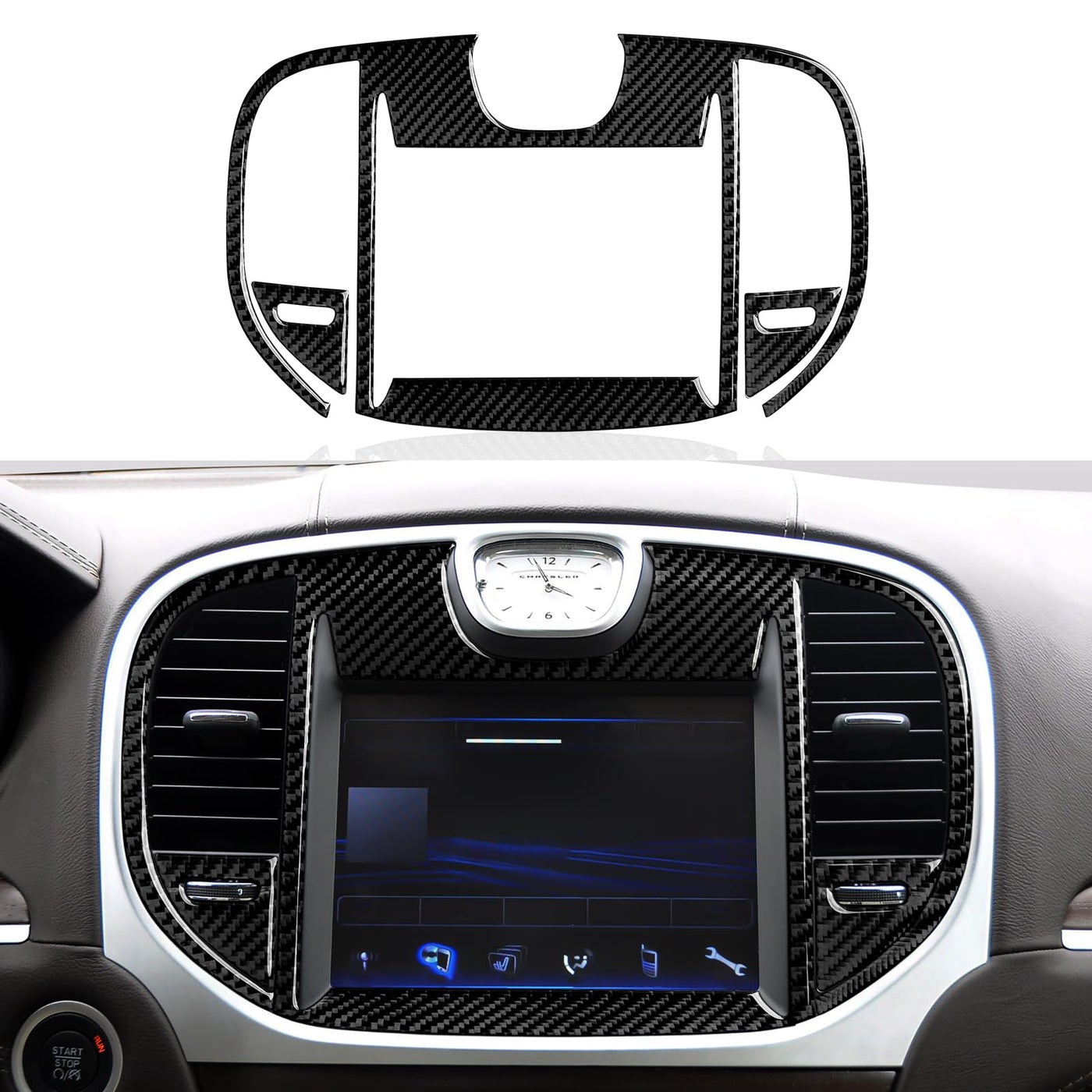 Compare BRMYL Car Central Navigation Screen Air Outlet Vent Decals for 2011 2012 2013 2014 Chrysler 300 300C 300S LimitedBase Accessories Interior Stickers at KSA Price