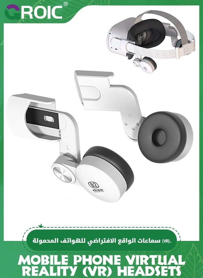 White Headphones VR Headset Ear Cups for…