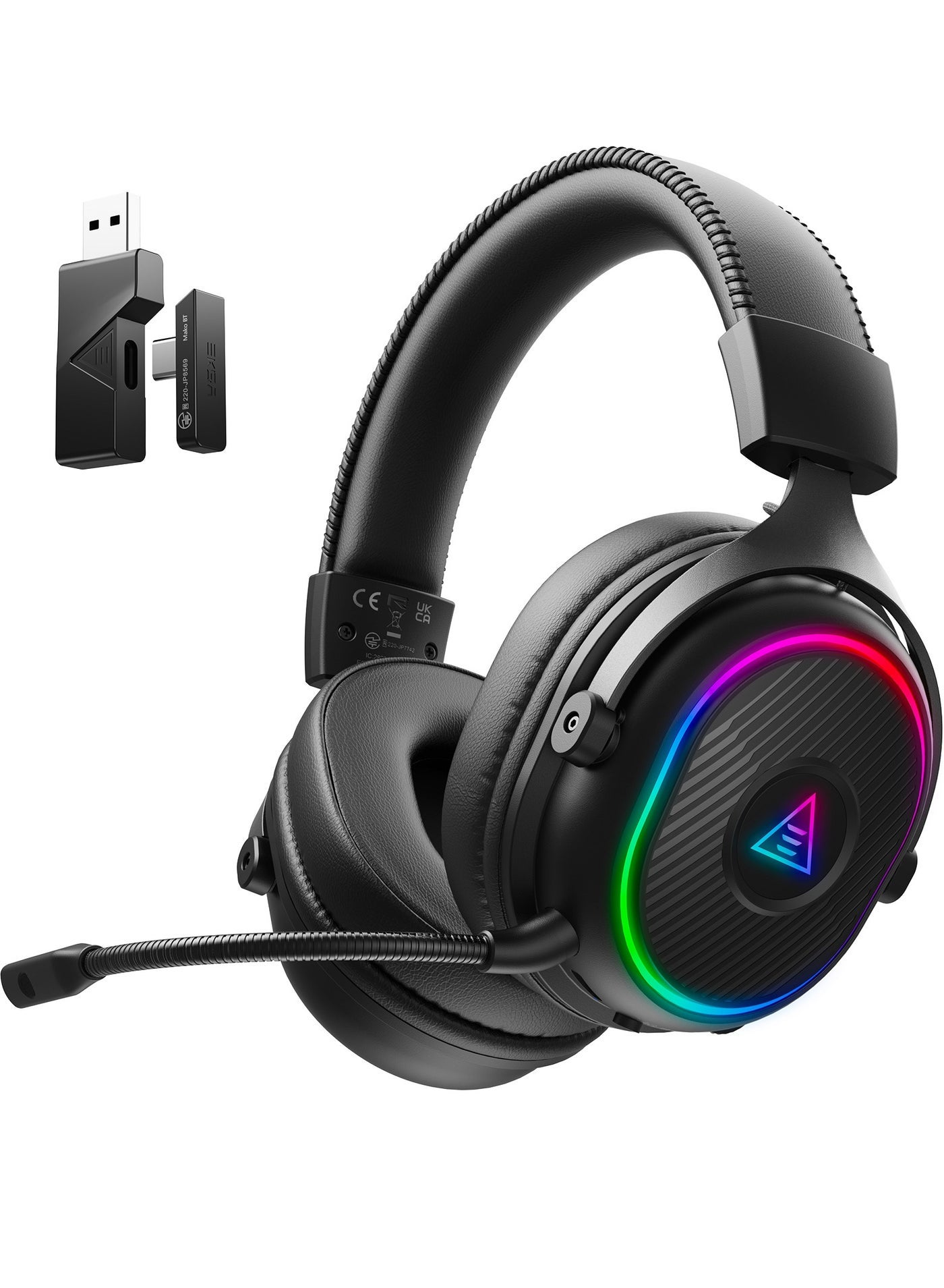 Compare EKSA 2.4GHz Wireless Gaming Headset for PS5,PC,PS4,Switch,Mobile,Mac, Bluetooth Gaming Headphones with Microphone, RGB, 30ms Latency, 50H Battery, USB & TypeC Ultra, PC Wired Gaming Headset for Xbox at KSA Price