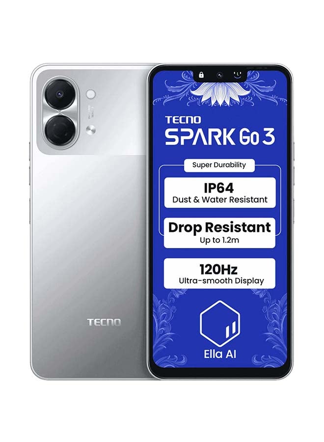 Spark Go 3 4G 64GB 4GB RAM Titanium…