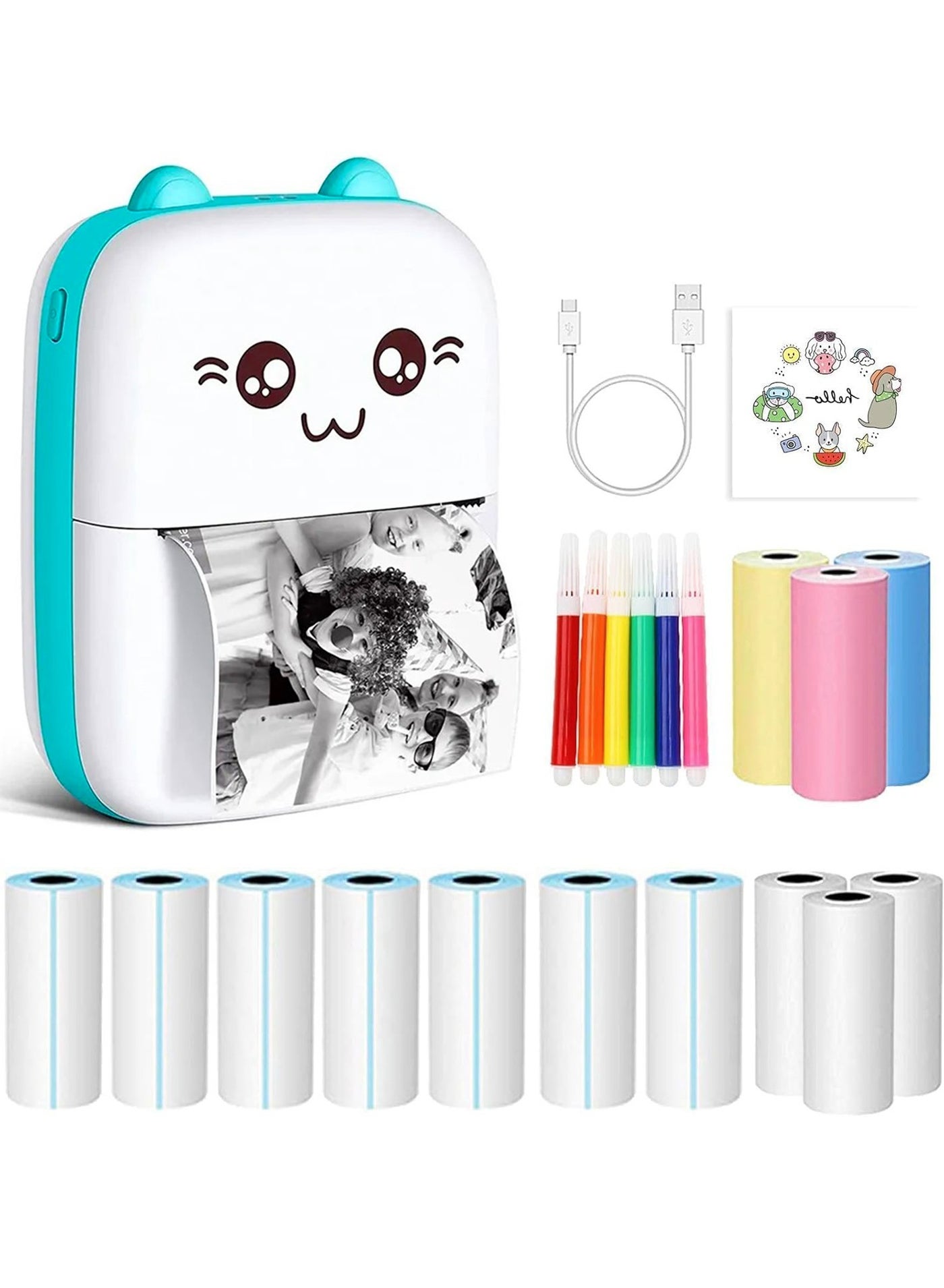 Mini Thermal Printer,Portable Labler Maker with 13…