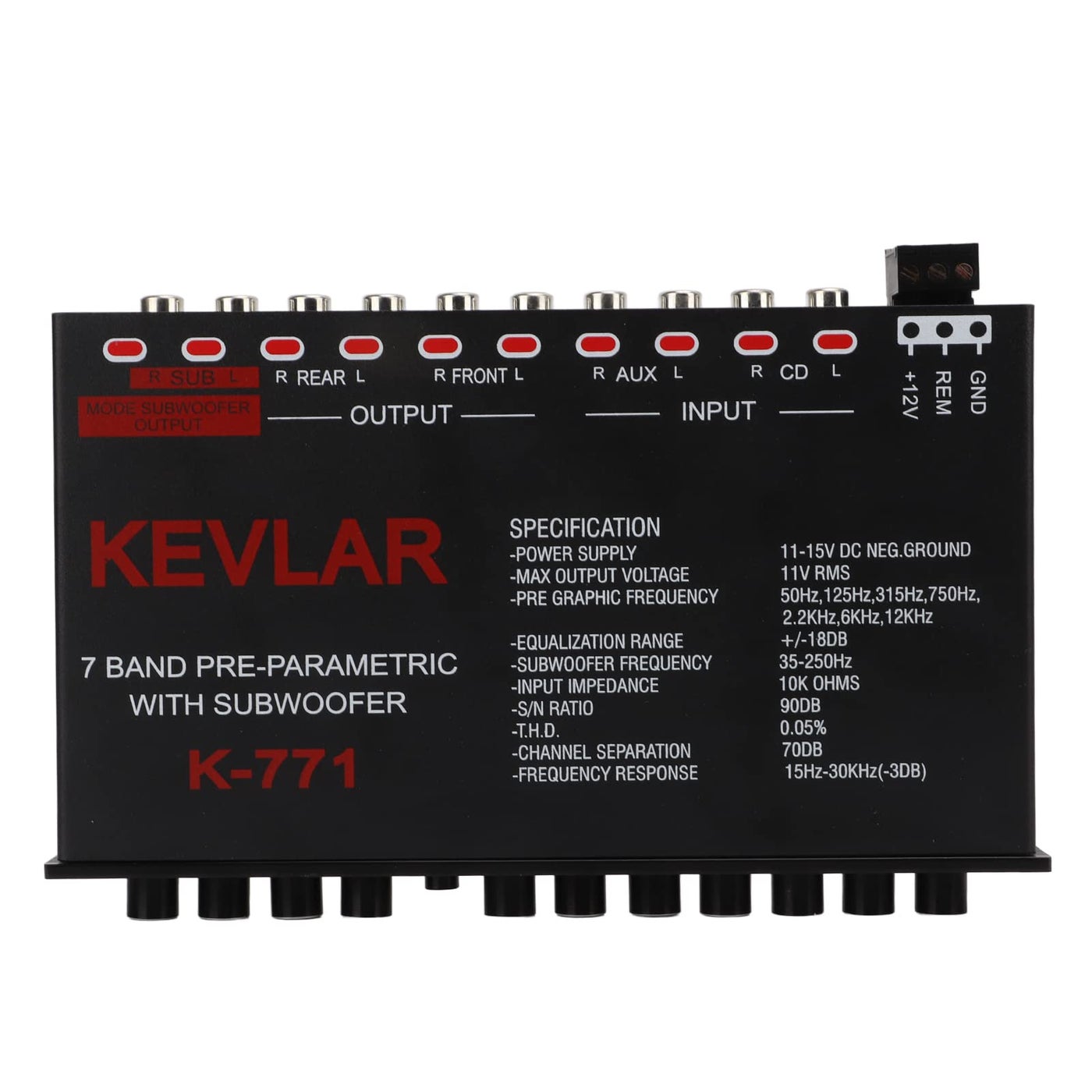 Compare Car Audio Graphic Equalizer 7 Bands EQ Car Amplifier Graphic Equalizer with Adjustment High Level Input EQ Car Amplifier Equalizers for Boat RV RTV Motorcycle Car Stereo at KSA Price