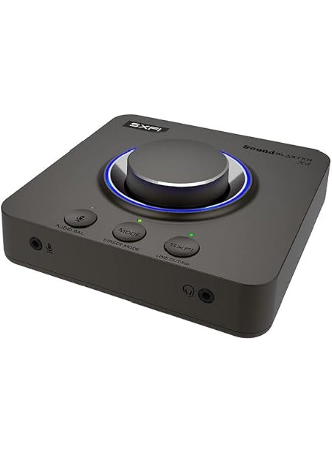 Compare Creative Sound Blaster X4 HiRes 24bit192kHz External USB DAC and Amp Sound Card, Super XFi, MultiChannel, 7.1 Discrete Surround, Opticalin, Opticalout, Linein, Micin, Headsetin for PC and Mac at KSA Price