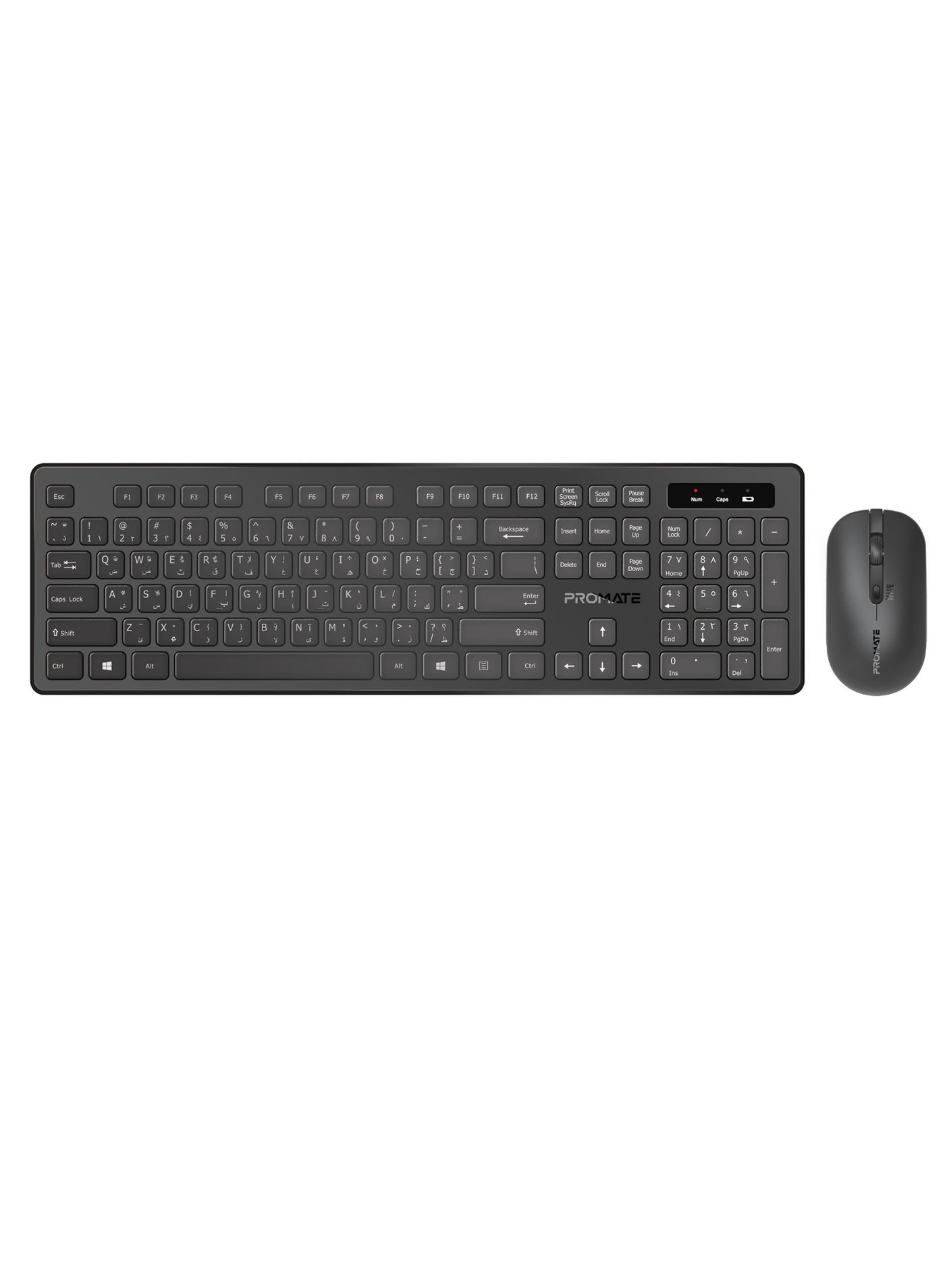 Wireless Keyboard and Mouse Combo, Slim Full-Size…