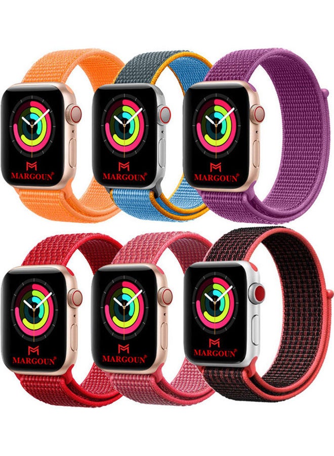 6-Piece Sport Nylon Loop Replacement Band for Apple…