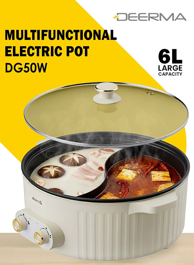 Non-Stick Portable Inner Liner Electric Cooking Pot,6L…