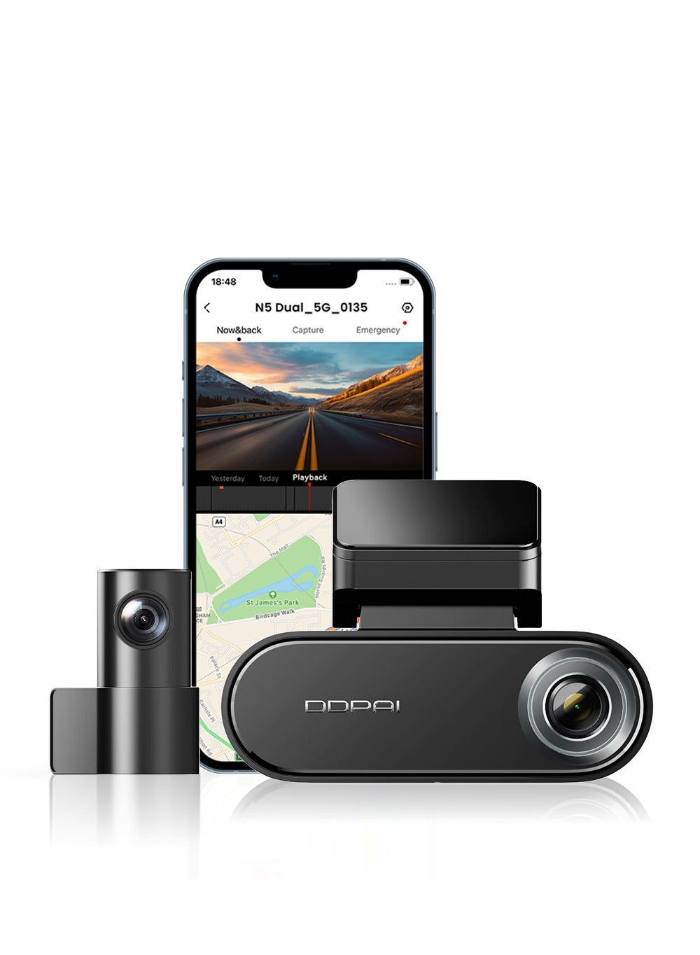 DDPAI 4K Car Dash Cam Front and Rear 2160P+1080P…