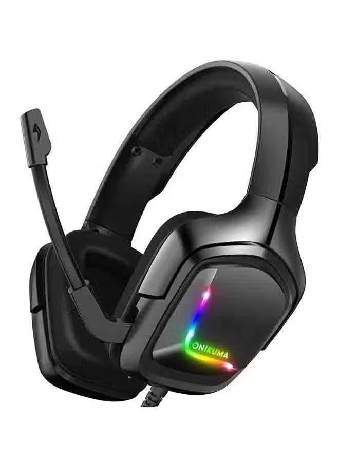Over-Ear LED Wired K20 Gaming Headphones with Mic…