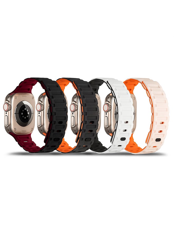 (Pack of 4) Silicone Magnetic Bands Compatible…