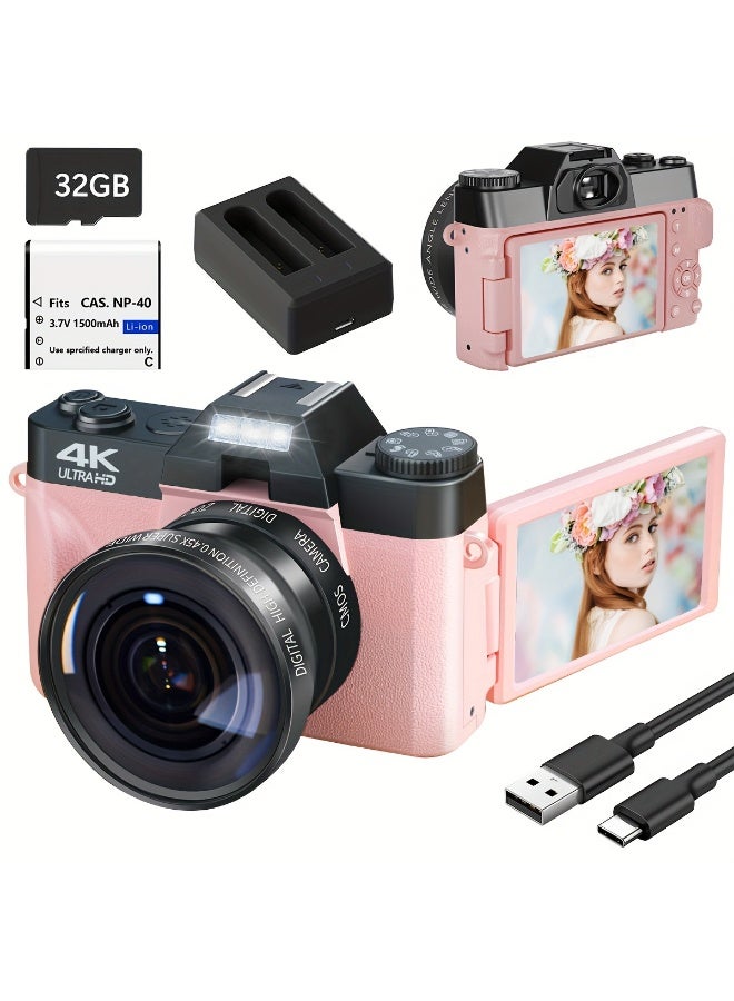 4K Digital Camera for Photography Auto-Focus 56MP…
