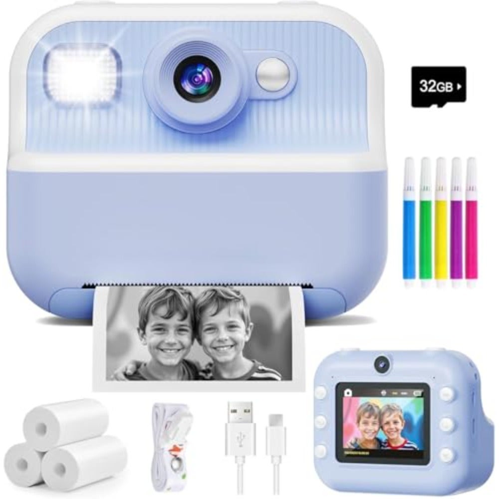 Instant Print Camera for Front and Rear Dual…