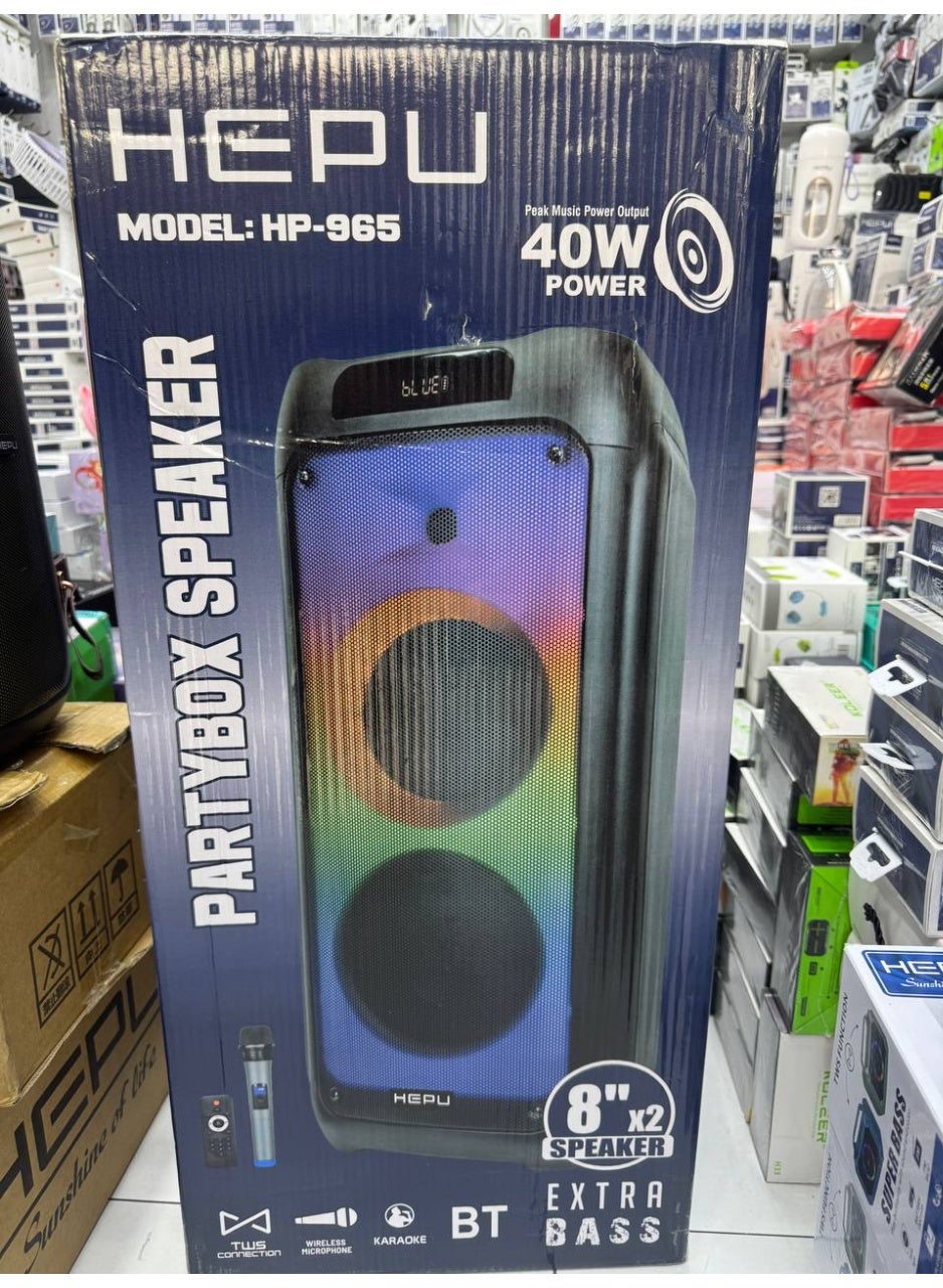 Compare HEPU Partybox Speaker HP965 at KSA Price