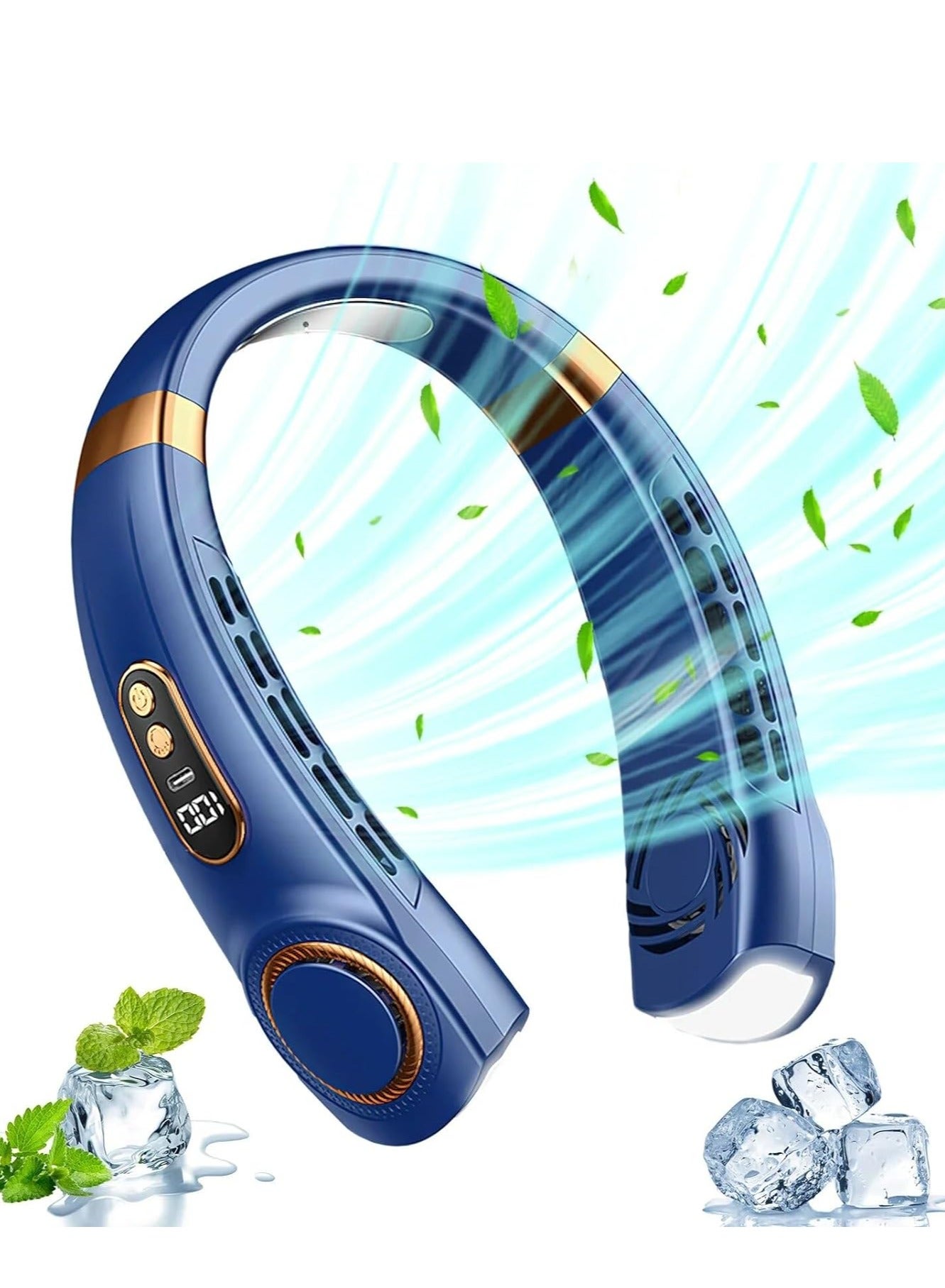 Neck Fan Air Conditioner with Cooling Plates,…