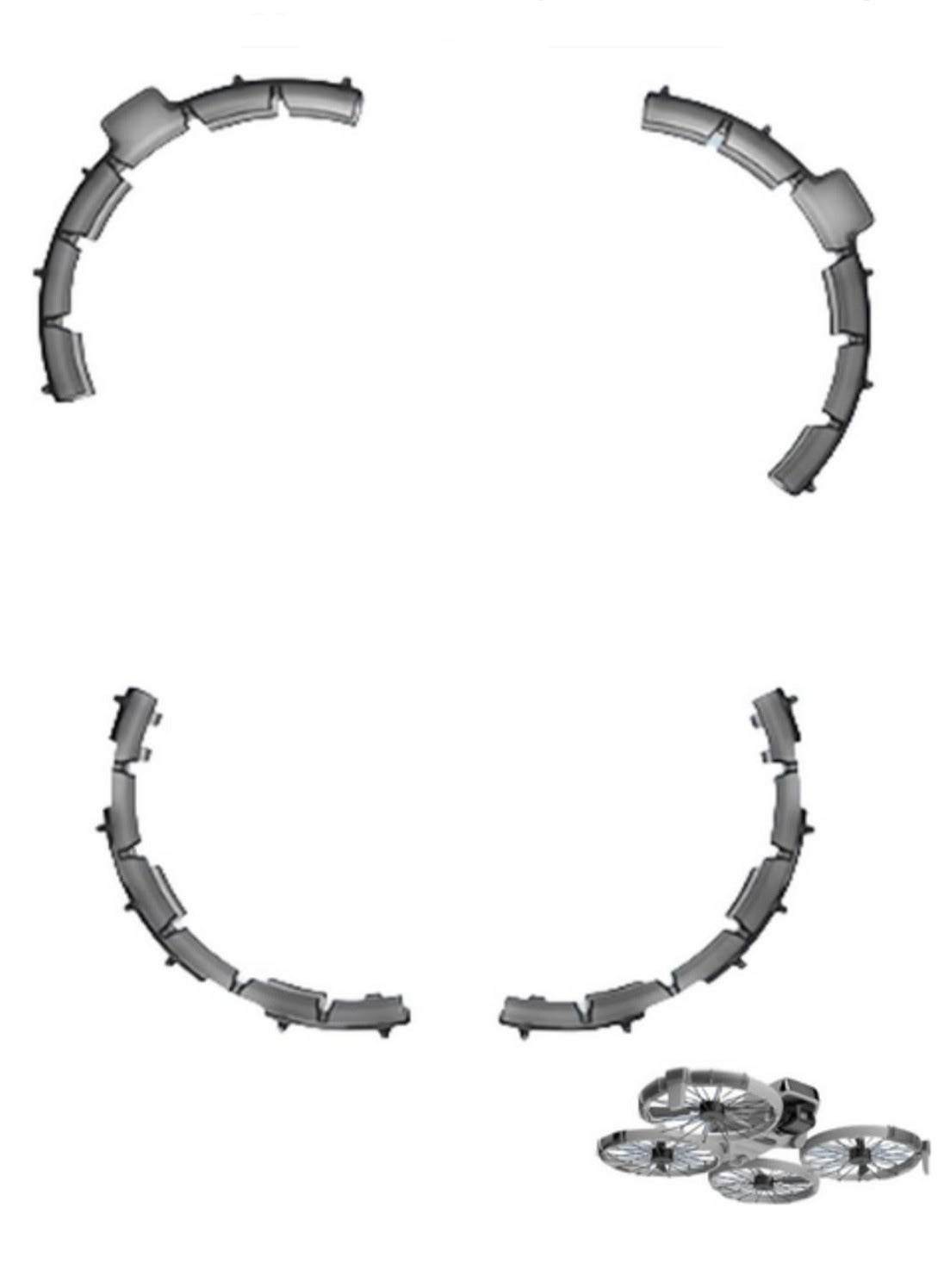 Compare For DJI Flip Drone Anti Collision TPU Propeller Bumper Protection Rings Guard Frame Blade Safety Enhanced Toughness Precise Fit Durable Accessories at KSA Price