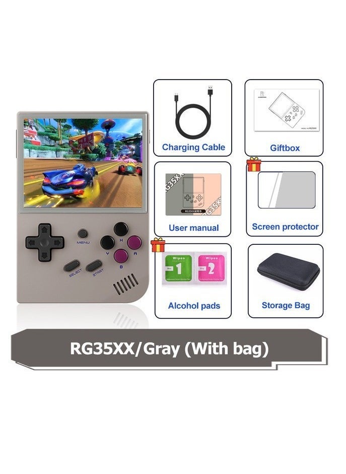 Compare RG35XX Handheld Game Console, 3.5 Inch IPS Screen Linux System Retro Video Games Consoles, Portable Pocket Video Player with 5000+ Games Grey, 64GB ? at KSA Price
