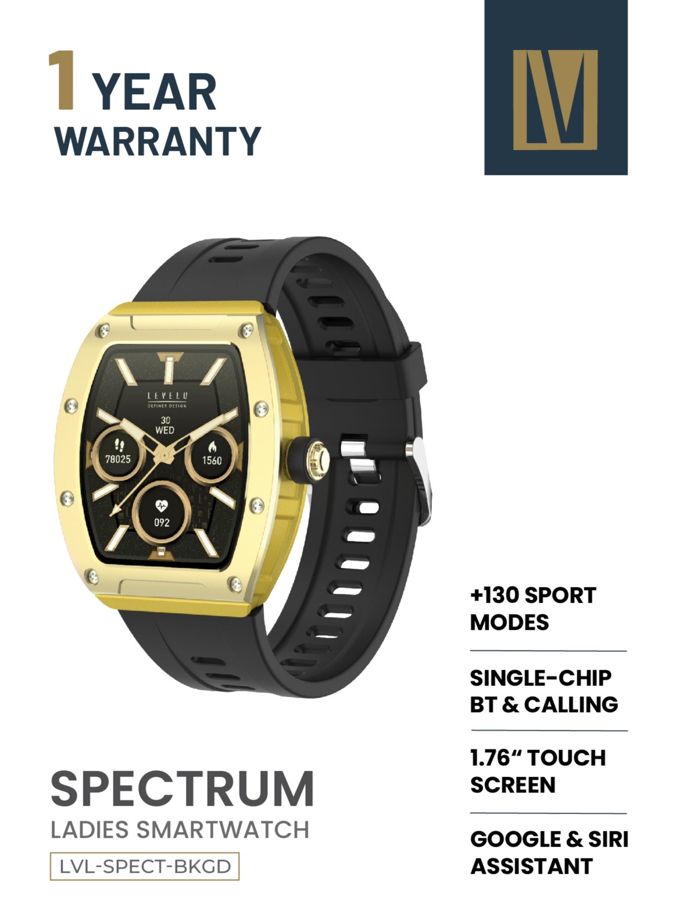 Spectrum Ladies Smart watch / Built-in Microphone…