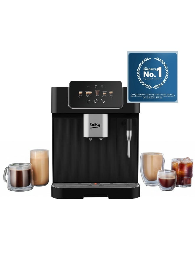 Compare Bean To Cup Espresso Coffee Machine, Water Tank Capacity, B 19 Bar Pressure, 1350W, 13 Griding Levels, Milk Frother, 5 Preset Coffee Options, LCD Display 2 L CEG7302B ‎Black at KSA Price