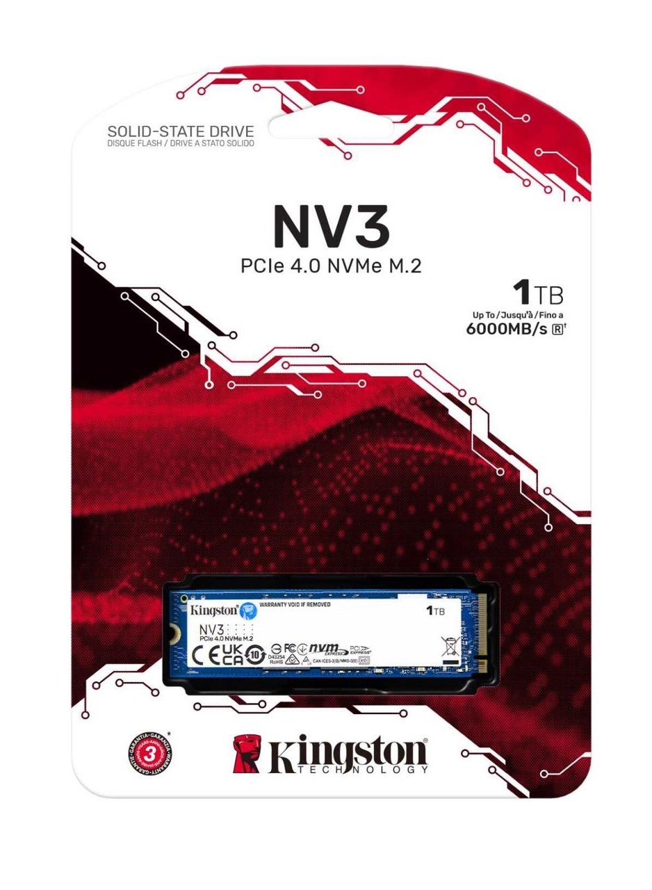 Compare NV3 1TB M.2 2280 NVMe Internal SSD, Up to 6000MBs Read, 4000MBs Write Speed, Gen 4.0x4 NVMe PCIe Performance, 2.17G Vibration Operating, 320TBW | SNV3S1000G at KSA Price