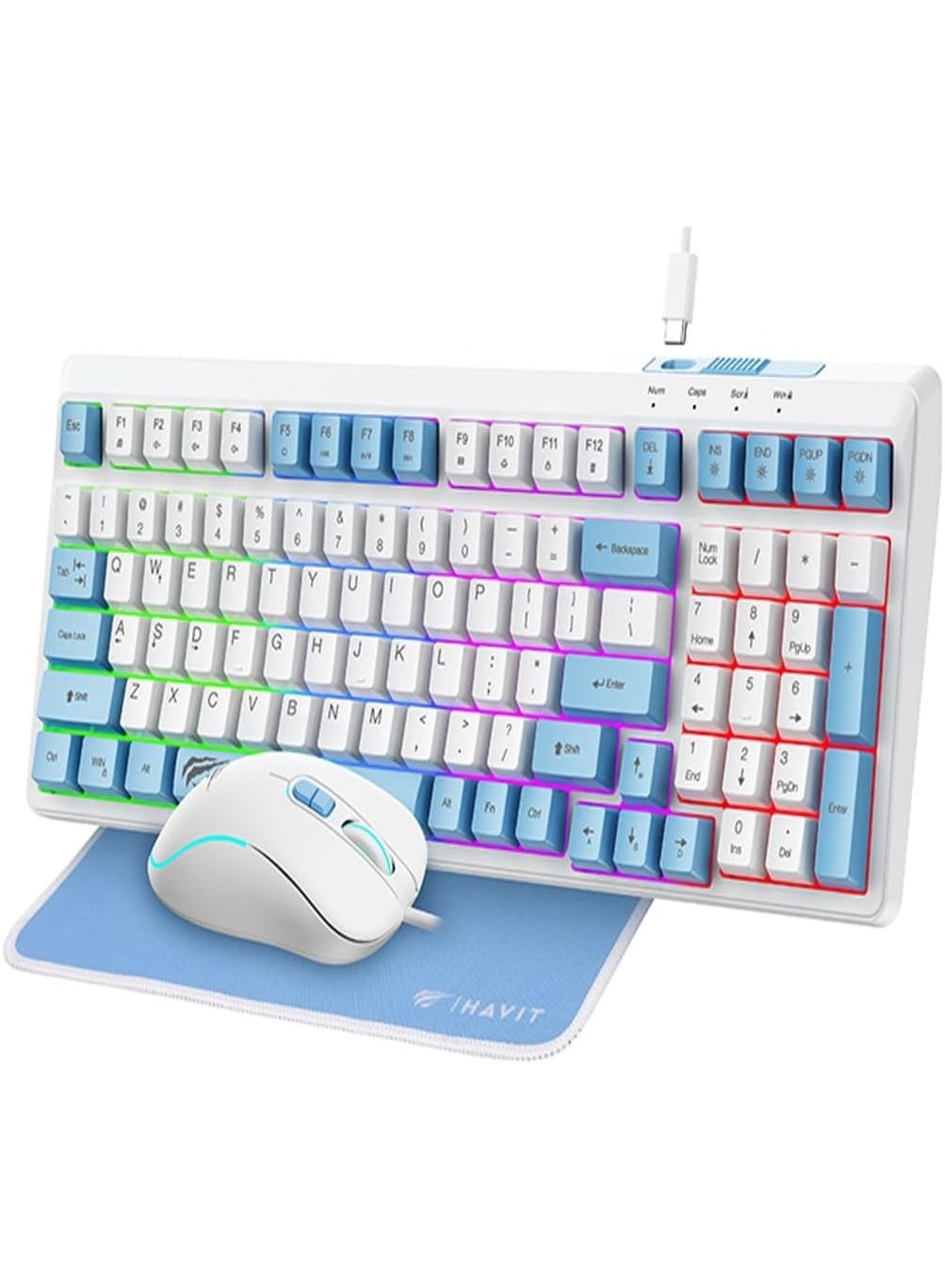 Compare KB897CM Gaming Keyboard, RGB Backlit Wired Gaming Keyboard for PC and Laptop, Gaming Series USB Keyboard with Responsive Keys at KSA Price