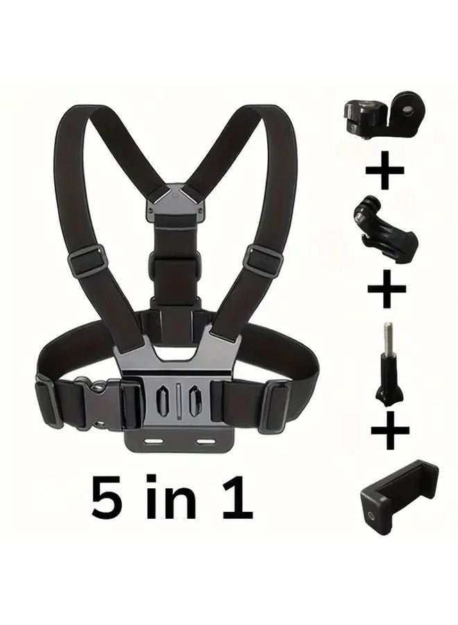 Black Adjustable Chest Phone Mount For Live Streaming…