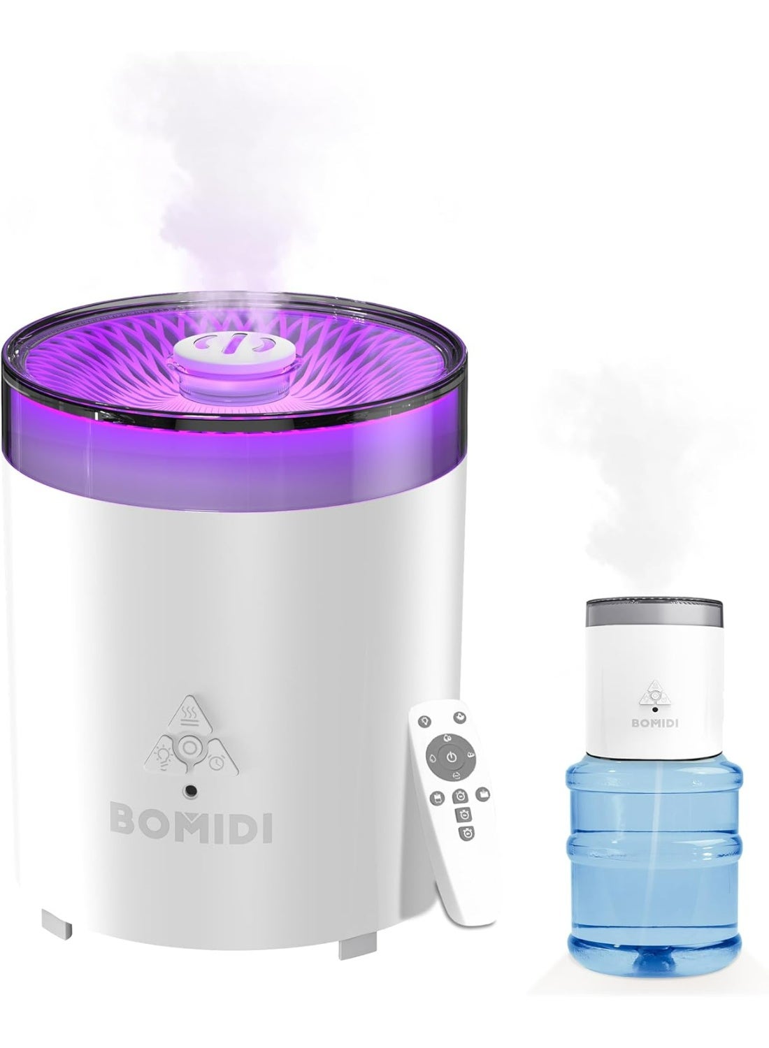 Compare Ultrasonic Humidifier with Aromatherapy & UV Disinfection – 3Speed Adjustment, 7Color Light, Remote & Mechanical Control, Auto ShutOff, Top Fill, Desktop & Bucket Mode  BMD  UH06 at KSA Price