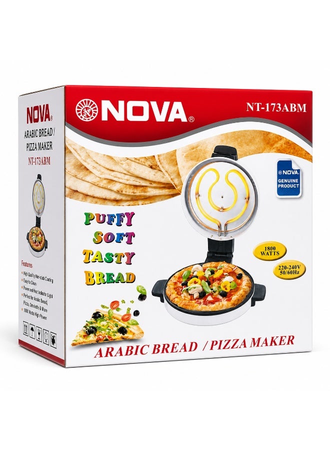 NOVA Arabic Bread & Pizza Maker NT-173ABM, 1800W,…